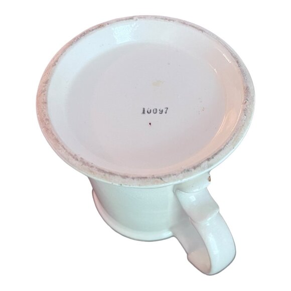 Vtg Shaving Cup Nautical Sailing Ship Porcelain Gilded Rim an Handle - Picture 6 of 7